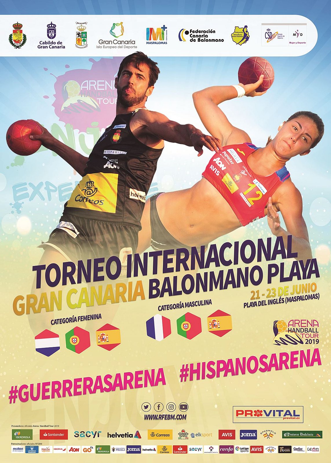  Presentación I Torneo Internacional Gran Canaria de Balonmano Playa 