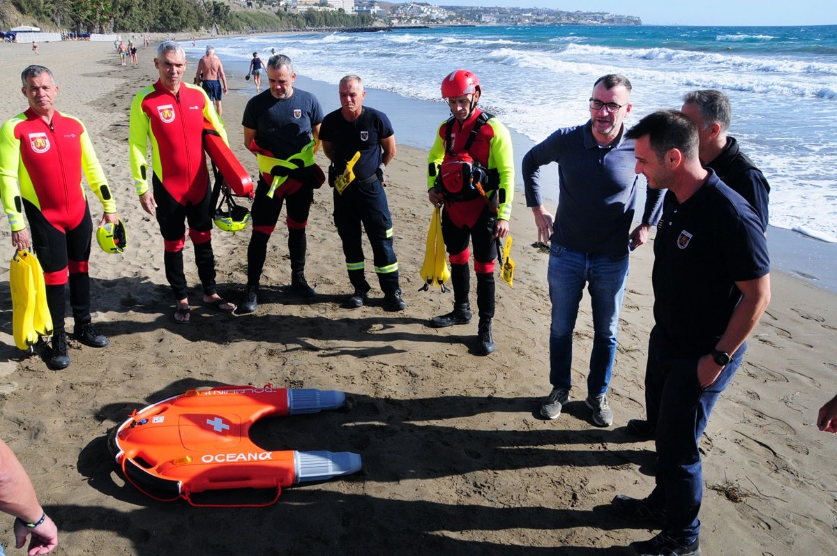 San Bartolomé de Tirajana se dota del primer dron de socorrismo acuático de la Isla