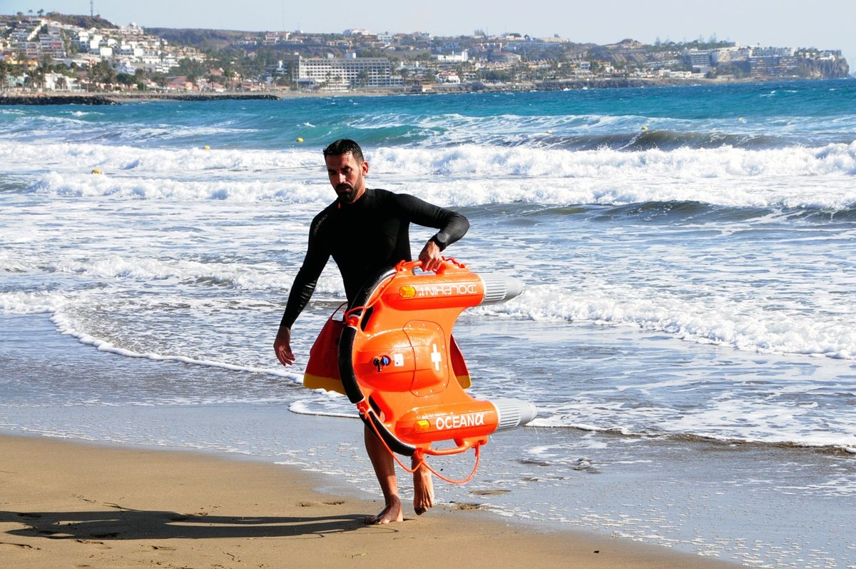San Bartolomé de Tirajana se dota del primer dron de socorrismo acuático de la Isla