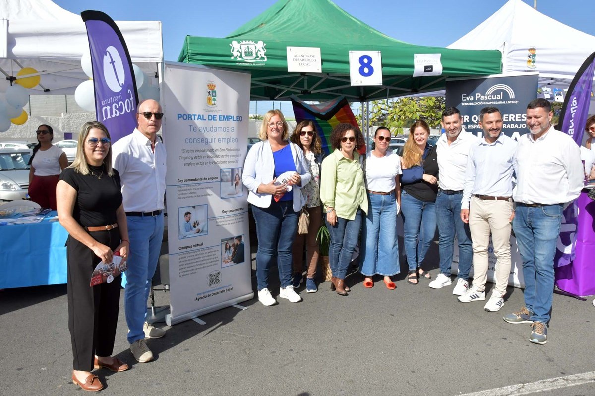 Un millar de jóvenes y desempleados asisten a la Muestra de Empleo, Formación y Emprendimiento de Maspalomas