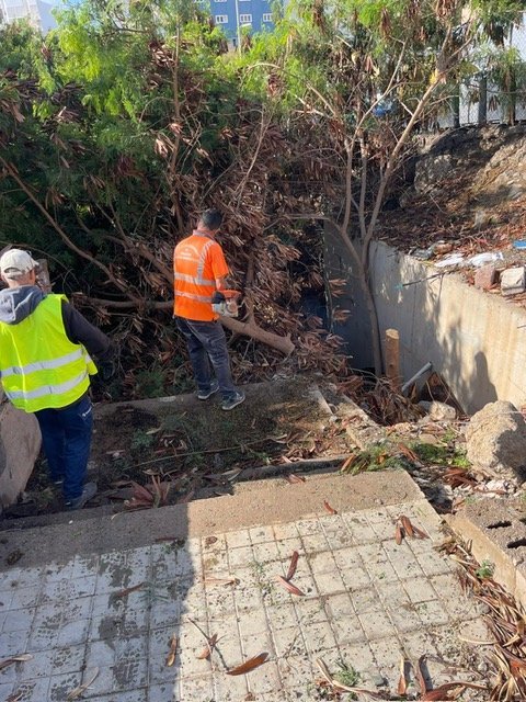 SBT repasa el estado de los cauces públicos urbanos en previsión de daños de la borrasca Olivier