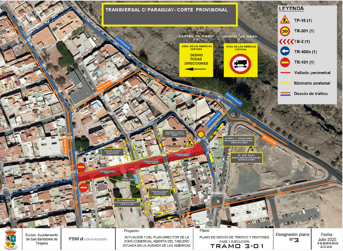 20260204 VyO ObrasZCA Tablero PLANO GENERAL DE DESVIO DE TRÁFICO Y PEATONES TRAMO 3 01