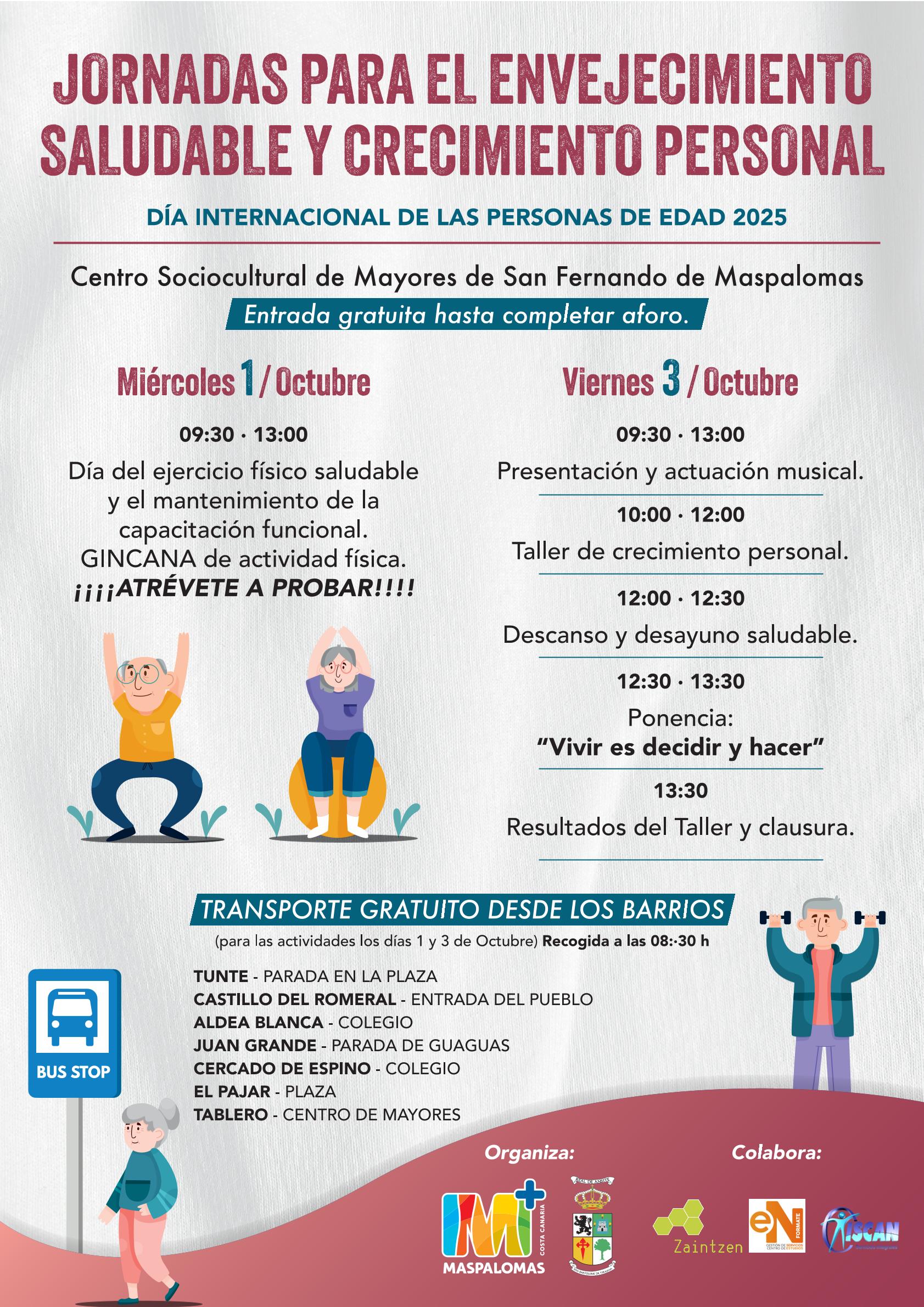 Día Internacional Personas de Edad 2025 - Jornadas